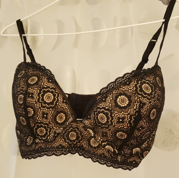 🥀 30D Aerie Lace Push-Up Bra NWOT 🕸 - Picture 2 of 7